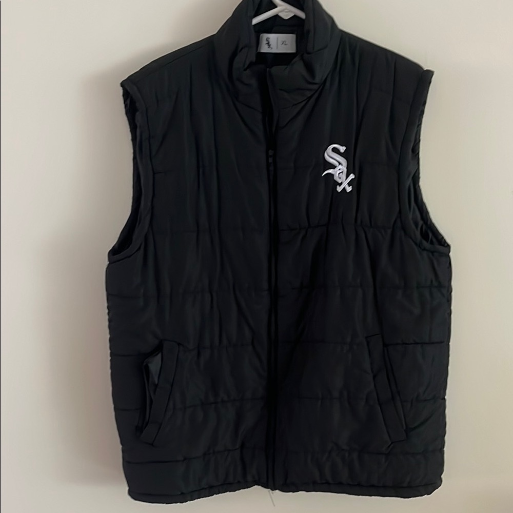 Chicago White Sox Black Quilted Vest